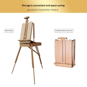 <span class=keywords><strong>Kit</strong></span> de Dessin et Peinture Tout-en-un de Luxe Marron pour Artistes et Étudiants - Modèle MN-96 (Vente en Gros) - Product Image 4