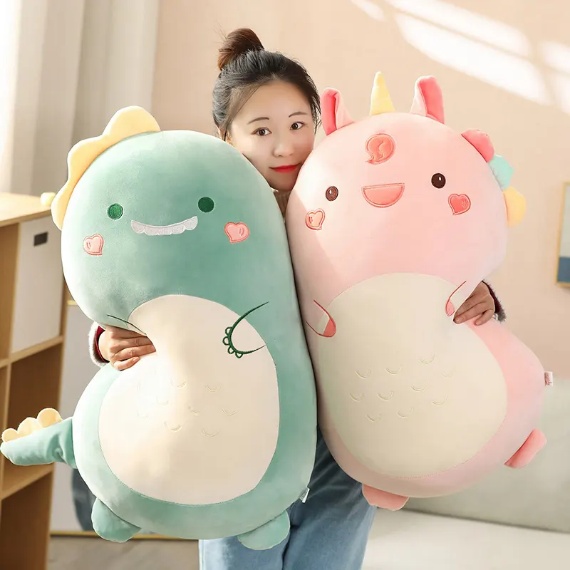 Kawaii Super Soft Baby animal Toy 45cm Squishy Pillow Stuffed Animal Dinosaur Rabbit Plush Animal Pillows