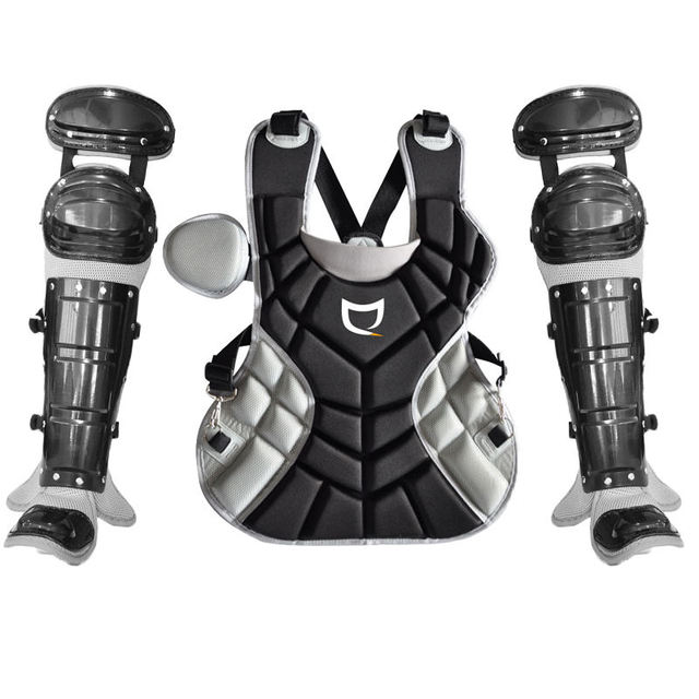 QLAEN Oem Baseball Catcher Gear for Adult or Youth Shin Guard Foot Guard Long Leg Protection Chest Guard