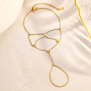 Pulsera de Cadena con Estrella, Chapada en Oro de 18k, Diseño de Signos Zodiacales, Joyería de Moda - Product Image 3