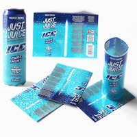 Muestra OEM Gratuita de Etiquetas Termoencogibles de PVC Impermeables para Botellas de Agua Mineral y Jugos