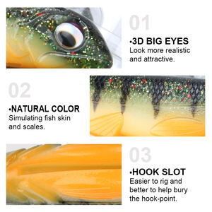 Spinpoler Swimbait queue de pagaie appât souple leurre de pêche <span class=keywords><strong>gros</strong></span> <span class=keywords><strong>brochet</strong></span> alose 16cm artificiel Pesca plastique plastique poisson Wobbler attirail - Product Image 3