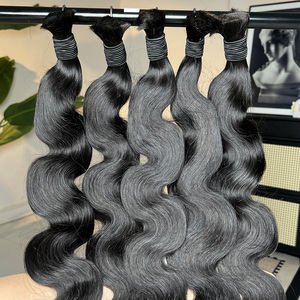 Extensions de cheveux humains vierges 100% vietnamiens en vrac pour tressage, vente en gros - Product Image 5