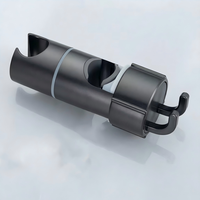 Support de Douche OEM Personnalisé à Hauteur Réglable, Fixation Murale, ABS Chromé Noir Mat, Accessoires de Salle de Bain en Gros