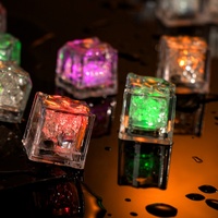 Nouveauté Tendance : 100 Cubes de Glace LED Lumineux Clignotants pour Boissons, Utilisation Intérieure et Extérieure