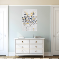 Vente en gros 100% fleurs faites à la main peinture à l'huile Home Decor abstrait fleur art toile peinture à l'huile