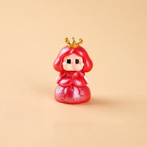 Charms Popolari in Resina a Forma di Principessa con Corona Colorata, Forniture Artistiche in Resina, Charms Personalizzati 3D a Forma di Principessa, Charms Fai da Te per Custodie Telefoniche - Product Image 4