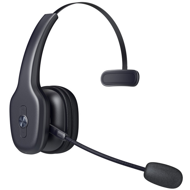 Wholesale Single Ear Wireless Telephone Headset with Overhead Microphone Truckers Earphones