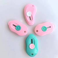 Mini boîte Cutter utilitaire couteaux rétractables ouvre-lettre enveloppe nuage en forme de Carton Portable Cutter avec trou de porte-clés
