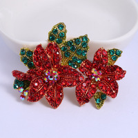 Bros Bunga Alloy Mewah untuk Pernikahan, Corsage Berhias Rhinestone, Aksesoris Pakaian Personal, Peniti Kerah, Stok Tersedia