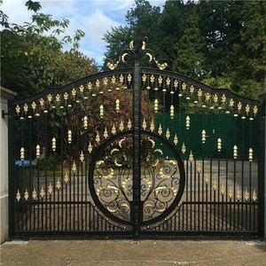 Puerta <span class=keywords><strong>de</strong></span> entrada <span class=keywords><strong>de</strong></span> <span class=keywords><strong>hierro</strong></span> con diseño <span class=keywords><strong>de</strong></span> parrilla <span class=keywords><strong>de</strong></span> seguridad <span class=keywords><strong>para</strong></span> jardín, puerta corredera <span class=keywords><strong>de</strong></span> <span class=keywords><strong>hierro</strong></span> con diseño <span class=keywords><strong>de</strong></span> lujo <span class=keywords><strong>de</strong></span> doble Casa - Product Image 2