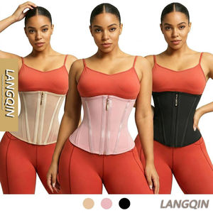 LANGQIN Ceintures amincissantes colombiennes à double compression, respirantes, écologiques, antibactériennes, pour un ventre plat, pour adultes, ODM - Product Image 1