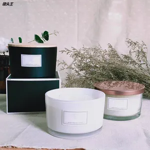 Luxury 12 oz 14 oz Black Empty Other Glass <strong>Candle</strong> Holders <strong>Lanterns</strong> <strong>Candle</strong> Jars with Lids for <strong>Candle</strong> Making - Product Image 1