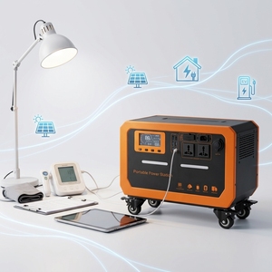 Station de stockage d'énergie solaire portable, batterie LiFePO4 rechargeable, générateur, camping en plein air, maison, OEM ODM disponible - Product Image 1
