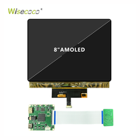 Layar AMOLED OLED Fleksibel IFS Lengkung Resolusi Tinggi 2K 8 Inci 2480*1860, Modul Layar Dapat Dibengkokkan untuk Desain Produk yang Dapat Dipakai
