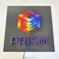 Panneau d'affichage en acrylique avec logo lumineux 3d Led Frontlit et rétro-éclairé Lettre Panneau d'affichage électronique pour entreprise