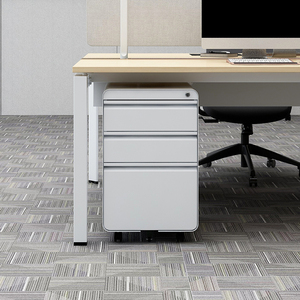 Móvil 3 Cajones Metal Archivador <span class=keywords><strong>Ruedas</strong></span> <span class=keywords><strong>Escritorio</strong></span> Muebles Almacenamiento Pedestal Contenedores de almacenamiento Cajones de pecho Proyecto de muebles - Product Image 1