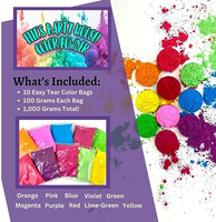 Festival Diwali Rangoli Chalk Power Sexe Révéler 100g Fumée Gulal Couleur Course Marathons Lancer Fécule De Maïs Poudre Holi Naturelle
