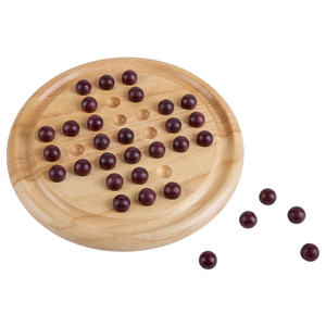 Jouets Enfants Wholesale Kids Wooden Educational Round <strong>Solitaire</strong> Wooden <strong>Solitaire</strong> <strong>Board</strong> Chess Game - Product Image 2