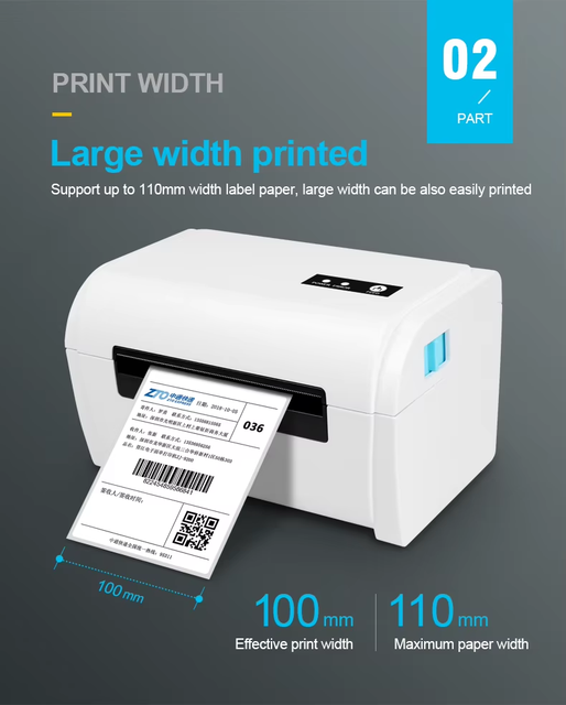 Factory Direct POS-9200 Thermal Barcode Label Printer Desktop Portable 4x6 Thermal Shipping Label Wireless Printer 100*150