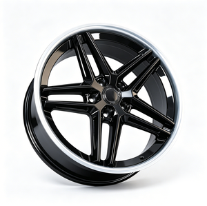Nuevas llantas forjadas ligeras de alta resistencia estilo <span class=keywords><strong>Ferrada</strong></span> CM, negro brillante con borde pulido, para M3 Mercedes AMG, OEM disponible. - Product Image 3