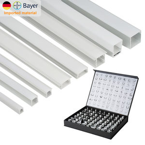 EU Giao hàng trực tiếp trong nhà trang trí chiếu sáng dải nhôm trắng kênh 1m 2m 3m nhôm 45 90 độ <span class=keywords><strong>LED</strong></span> hồ sơ - Product Image 4