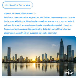 Lente de Cámara de Video Viltrox de 14 mm F4.0 con Enfoque Automático, 4K, 48 MP, Fotograma Completo, Gran Apertura, Zoom Óptico de 10x-20x, Sensor CMOS <span class=keywords><strong>Sony</strong></span> - Product Image 2