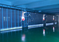 L'écran transparent imperméable extérieur d'intérieur de P3.91mm-7.82mm LED lambrisse l'intense luminosité polychrome