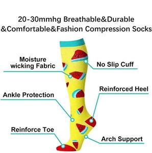 DL-263 High Quality Oem Custom Design Nurse <b>Compression</b> <b>Socks</b> Custom Logo - Product Image 2