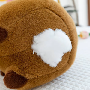 Peluche Capybara avec chapeau pastèque 100% polyester extensible et articulée pour garçons et filles - Product Image 5