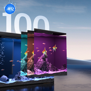 Inteligente tanque de peixes sala pequena casa desktop ecológico paisagismo preguiçoso aquário mini - Product Image 4