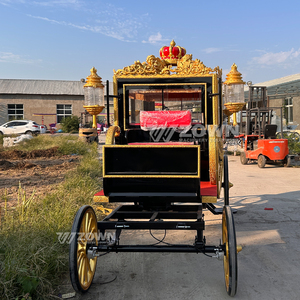 Carroza Eléctrica ZOWN Royal Horse, Decorada con Corona Negra y Dorada, 60V 80A, Ruedas Sólidas, para Bodas, Parques y Recorridos - Product Image 6