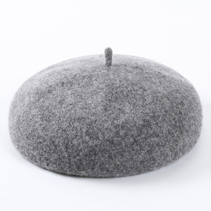 Bérets pour femmes Style français Léger Casual Classic Solid Color <span class=keywords><strong>Beret</strong></span> Hat Woolen Painter Hat - Product Image 2