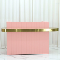 Comptoir de bar minimaliste, comptoir compact pour devanture de magasin, réception de salon de beauté, comptoir de réception de bureau d'entreprise