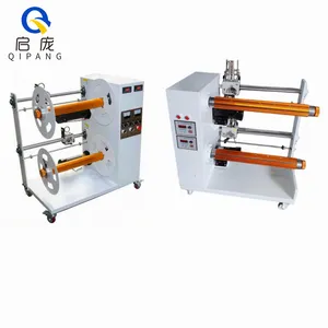 thin film take up machinery plastic film slitting trimmings winding machine automatic double shaft winder device