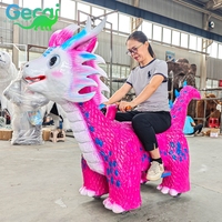 Scooter électrique pour enfants personnalisable, en forme de dragon de dessin animé, dinosaure animatronique pour parc d'attractions