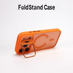 Étui de téléphone magnétique pliable avec support pour <span class=keywords><strong>iPhone</strong></span> 17 16 15 14 13 12 Pro Max Plus, coque de protection rétro tendance - Product Image 2