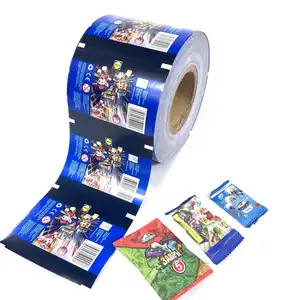 Custom Logo Printed Plastic Laminated Flexible Food Packaging Sachet Shrink Wrap Film Roll Rolls