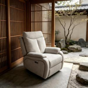 Fauteuil électrique monoplace motorisé inclinable et extensible, rembourré en mousse, pour salon, idéal pour personnes âgées et handicapées - Product Image 4