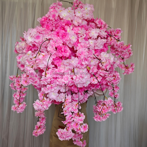 EG-S146 Baby Shower rosa festa decorazione 60cm di <span class=keywords><strong>seta</strong></span> <span class=keywords><strong>artificiale</strong></span> verde rosa bianco nozze centrotavola palla fiore - Product Image 1