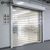 Porte enroulable transparente en PVC, rideau flexible pour supermarchés et restaurants, fonctionnement rapide, CE
