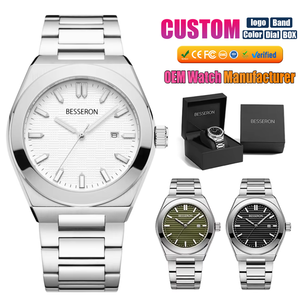 Reloj de Pulsera de Lujo para Hombre con Caja Octogonal de Acero Inoxidable 2024, Proveedor de Cajas de Reloj, Esfera Personalizada con su Logotipo, Relojes de Cuarzo - Product Image 1