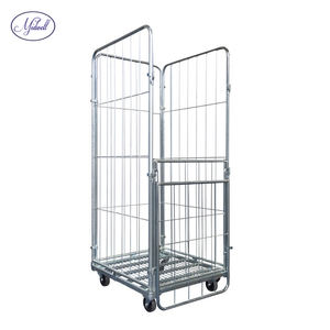<span class=keywords><strong>Conteneur</strong></span> à Cage roulante de stockage de cargaison de supermarché, amovible et robuste, pliable et emboîtable, <span class=keywords><strong>prix</strong></span> d'usine - Product Image 5