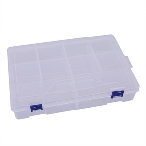 Transparent <b>Plastic</b> Storage <b>Box</b> 10 Compartment Detachable For Jewelry Stationery Tools Cards Building Blocks - Product Image 5