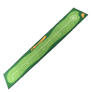 Tappetino da <span class=keywords><strong>Golf</strong></span> per Putting - Tappeto da Allenamento Portatile per Interni/Esterni con Guide per l'Allineamento in Nylon/Poliammide (50x300cm) per Casa - Product Image 2