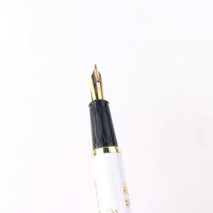 Wholesale White Engraved Logo Fountain <b>Pen</b> Unique Gift Ideas Metal Custom Innovative Signature With Gold Clip - Product Image 4
