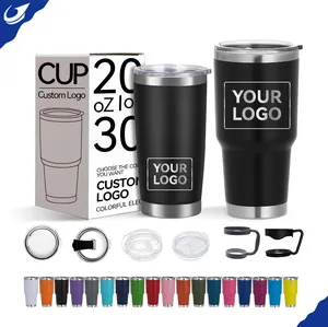 Aanpasbare 30 Oz Yetys Cup Custom Tumbler Gegraveerd Hoge Kwaliteit Logo 20Oz Outdoor Mok 30 Oz Geïsoleerde Beker Voor Koffie