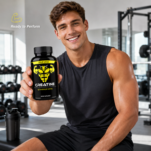 Cápsulas de Creatina Monohidrato, 60 <span class=keywords><strong>Pastillas</strong></span>, Potenciador Muscular, Suplemento <span class=keywords><strong>para</strong></span> Entrenamiento, Sin Azúcar, Refuerzo Inmunológico <span class=keywords><strong>para</strong></span> Fisicoculturismo y Fitness - Product Image 2