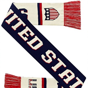 Bufanda Deportiva para Hombre, Diseño de la Selección de Fútbol de EE. UU., Ecológica, Transpirable, de Poliéster, con Logotipo Personalizado, Impresión Digital, para Aficionados al Fútbol - Product Image 2