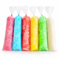 Glaçons en vrac pour sacs tubulaires pour l'emballage de smoothies au lait, haute résistance à la traction, qualité alimentaire, sans BPA, plastique recyclable, bonbons glacés